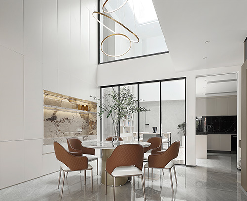 景 明|500㎡联排别墅，光影下的浪漫居所