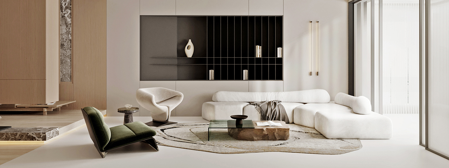 Pure | 光影莞尔，235㎡轻奢质感大宅